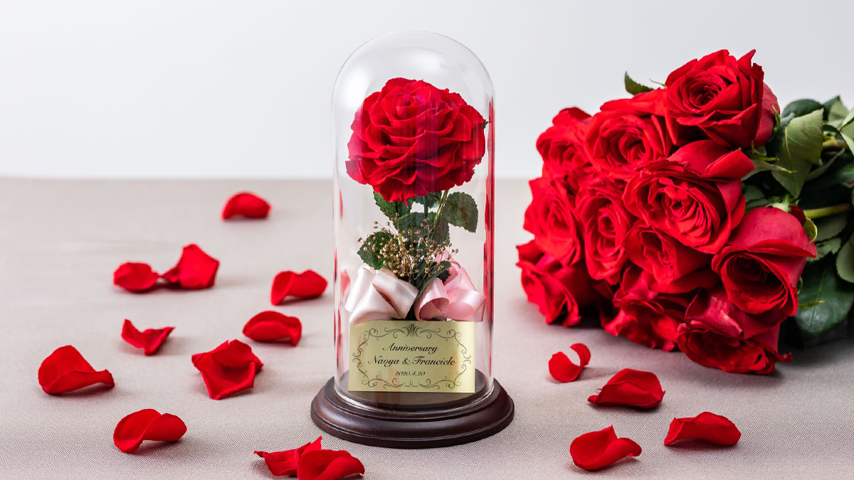 プロポーズの花束の保存方法。いつまでも美しく楽しめるプリザーブドフラワー