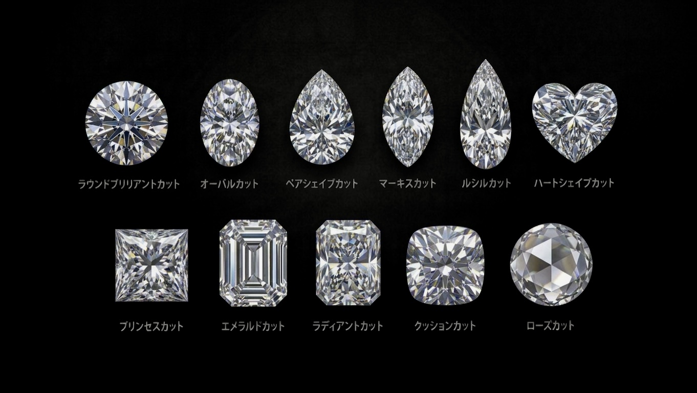 光の芸術を読み解く。知っておきたい11種類のダイヤモンドカット