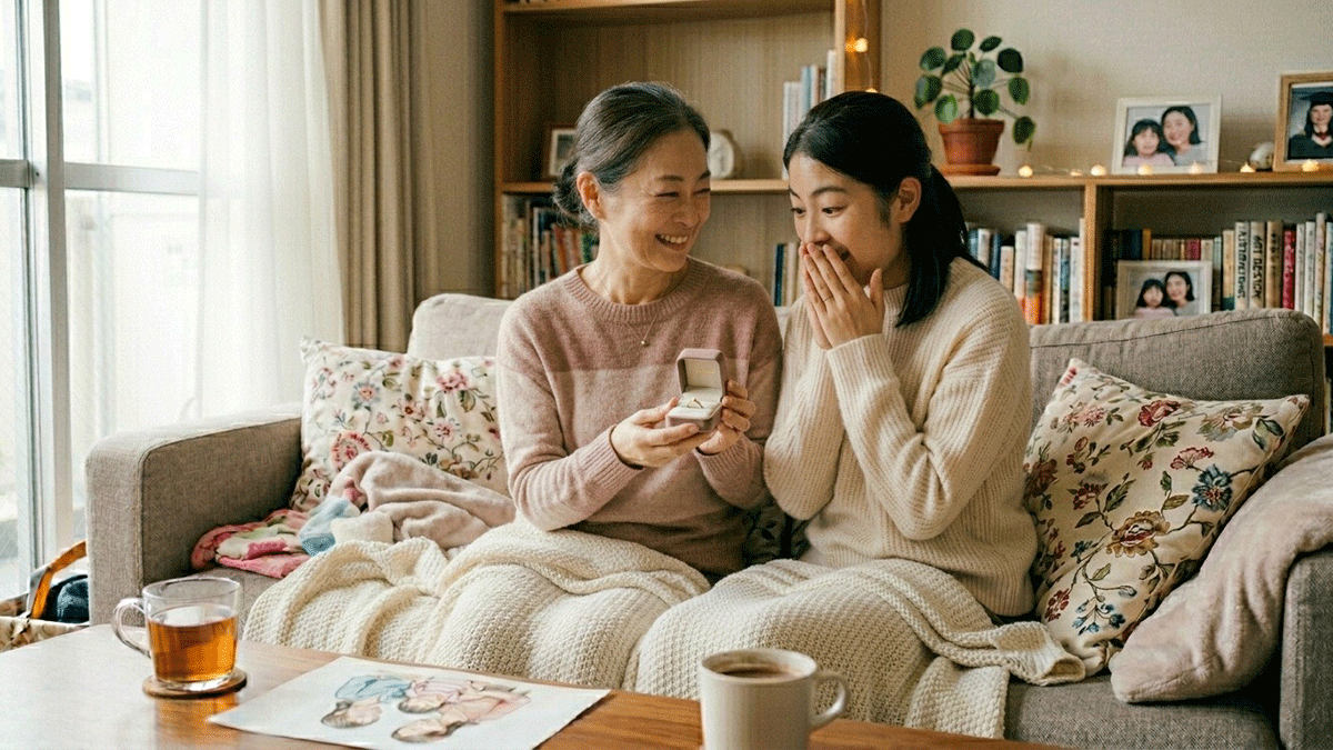 譲り受けた宝石に、新しい命を。お嬢様の門出に贈る「世界にひとつ」の再生ジュエリー