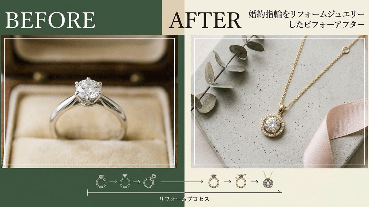 想いをつなぐ、新しいカタチ。眠っている指輪をネックレスへリフォームする魅力と方法