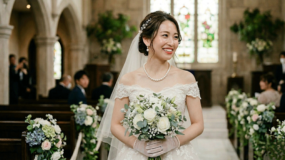 「一生もの」の輝きと歩む幸福。結婚式で「あこや真珠」を身に纏うという、唯一無二の喜び。