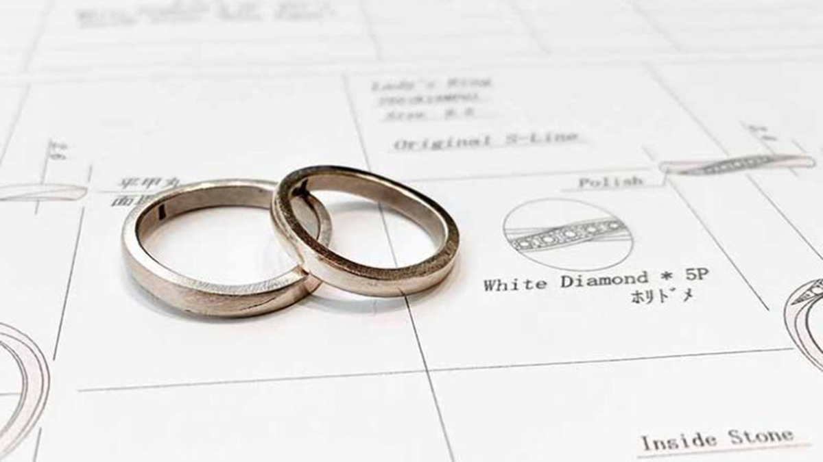 後悔しない指輪選び。オーダーメイド結婚指輪で、デザインも着け心地もパーフェクトに